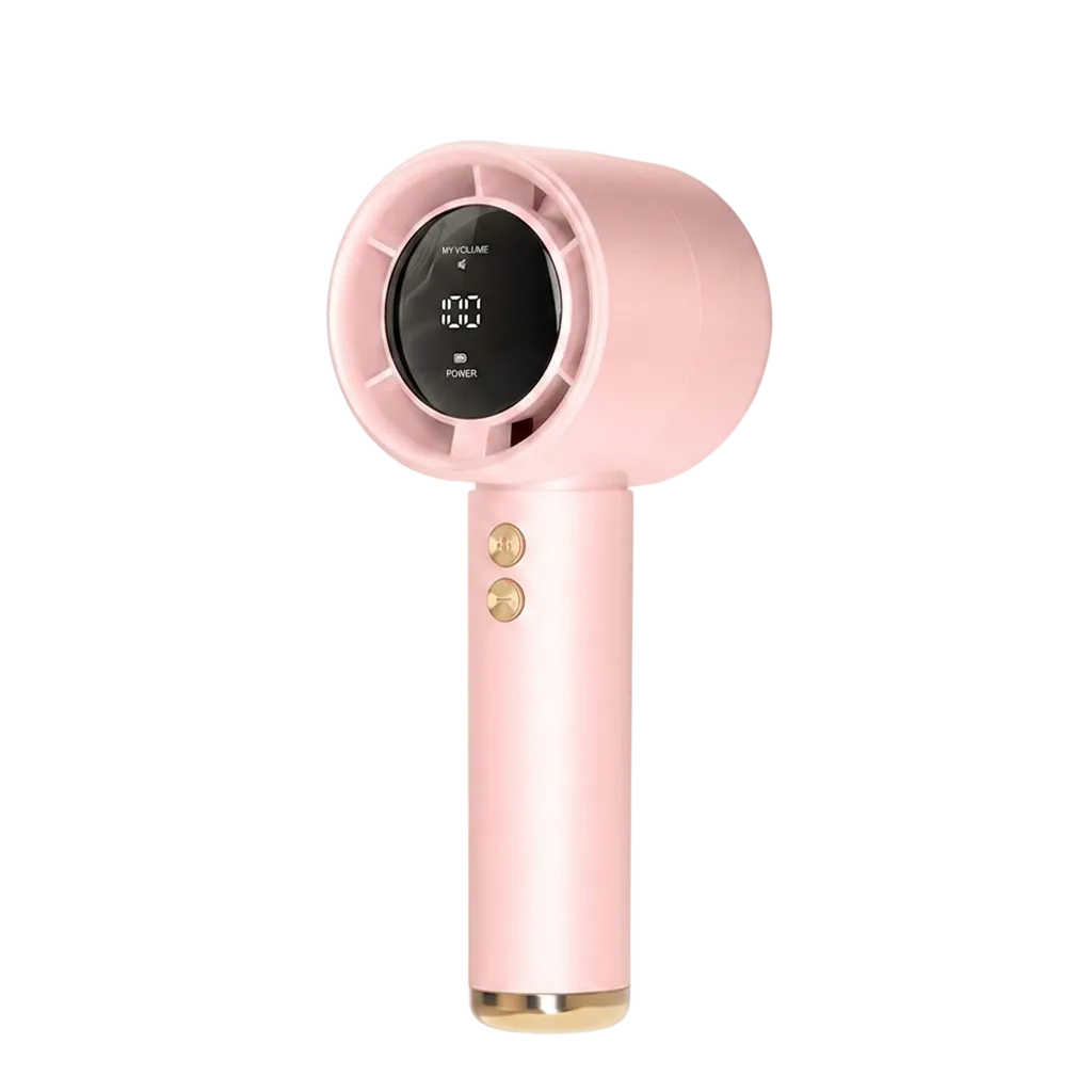Mini Ventilateur Portable Rose Rechargeable USB — REMIMOON | Silencieux & Design