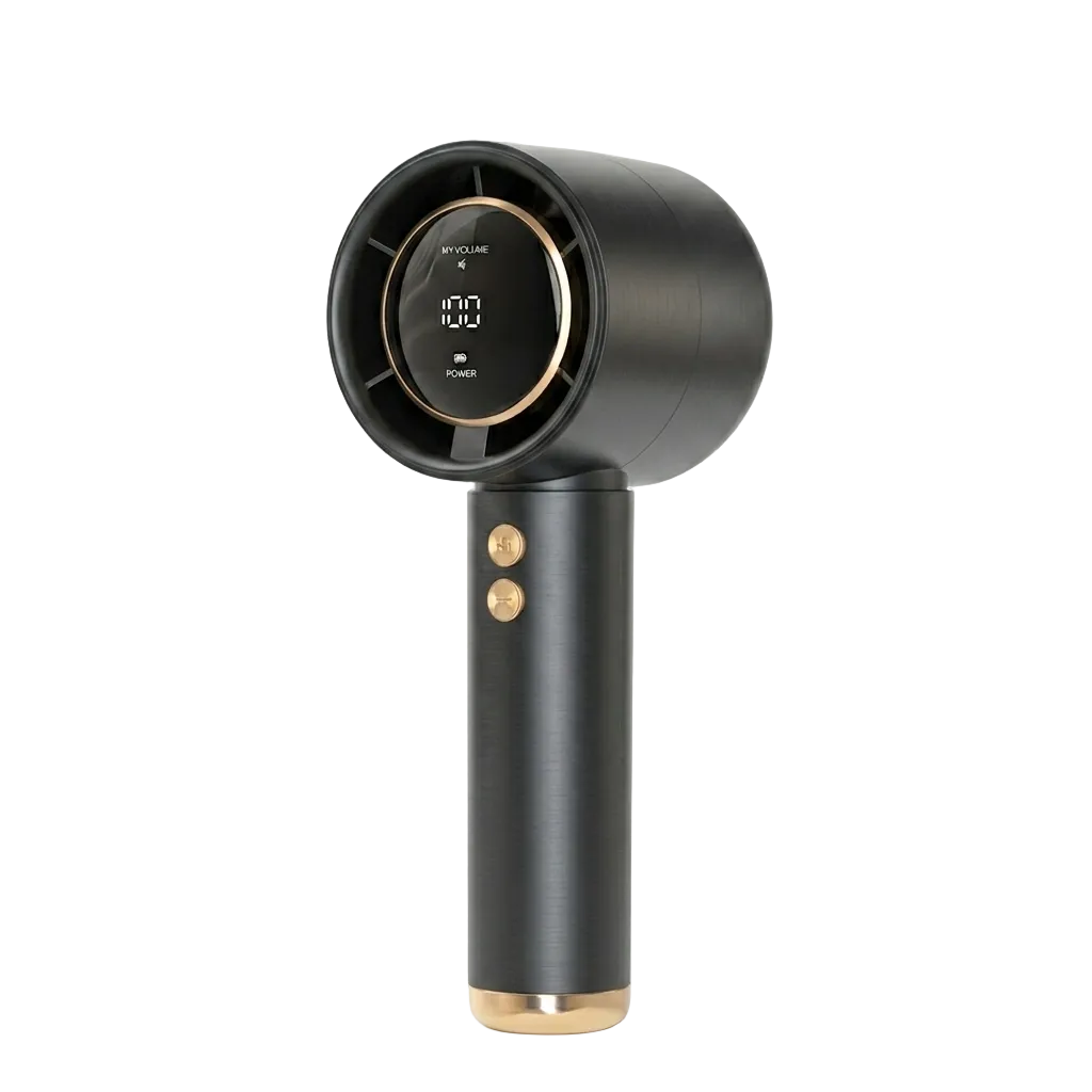 Mini Ventilateur Portable Noir Rechargeable USB — REMIMOON | Silencieux & Design